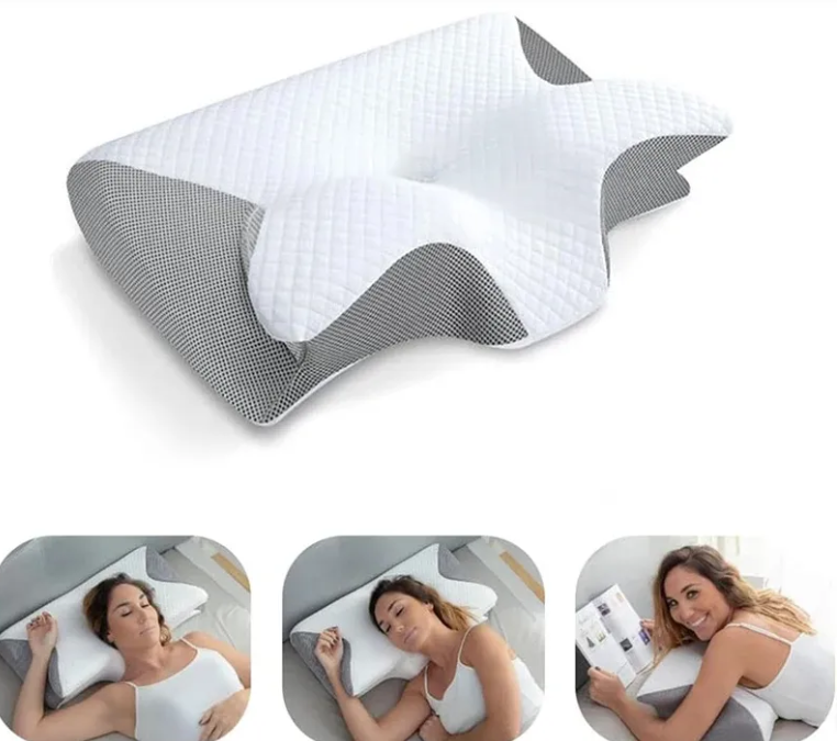 Memory Foam Cervical Pillow with Breathable Mesh