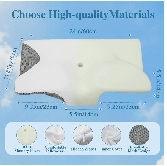 Ergonomic Cervical Support Pillow