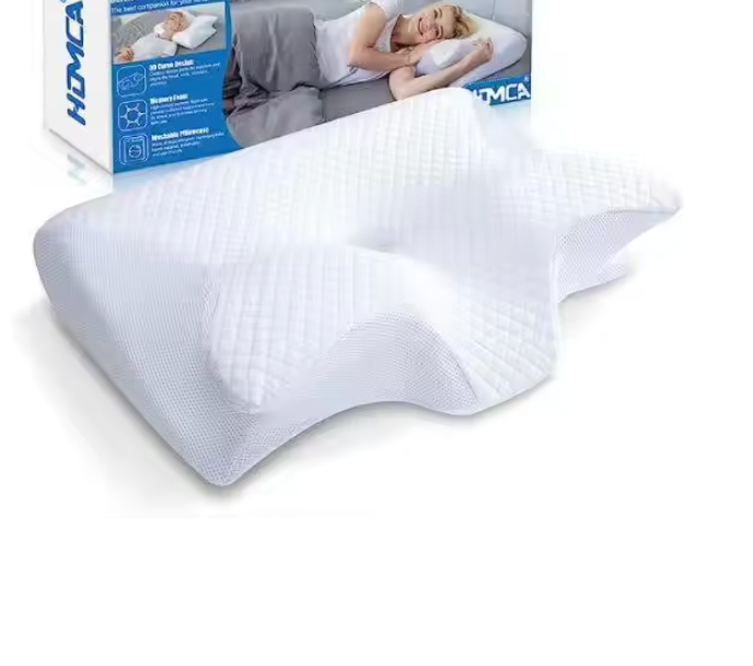 Restrove butterfly memory foam neck pillow with air-layer cover